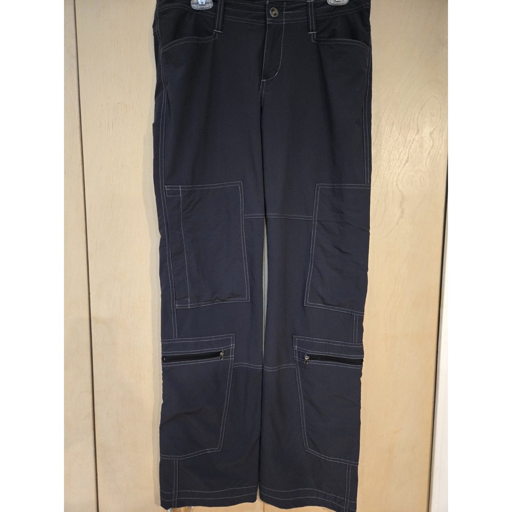 KÜHL Legendary Women's Size 10 Cargo Hiking Pants Charcoal Nylon Stretch